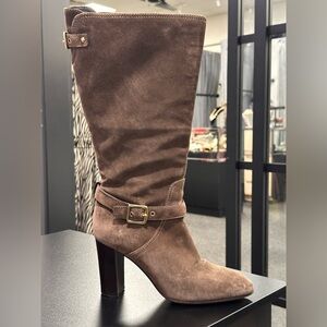Coach Boots Sz 8.5 Suede Brown Shoes